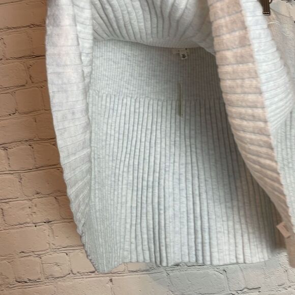 Aerie High Rise Ribbed Knit Stretch Mini Skirt Grey NWT Women's Size XL - Picture 4 of 7